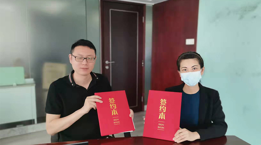祝賀！金環(huán)電器與寧波某品牌電商客戶再次合作，簽約成功！